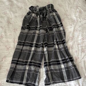 Anthropologie paperbag Plaid trousers